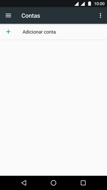 Pressione Adicionar conta. Pressione Adicionar conta.