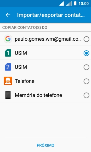 Pressione PRÓXIMO. Pressione PRÓXIMO.