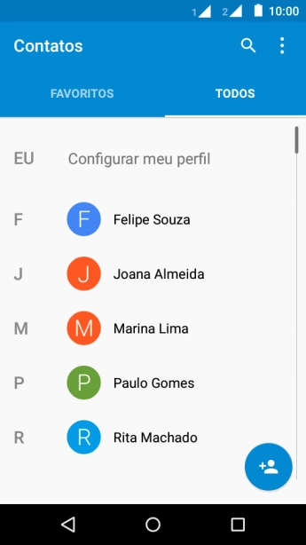 Pressione o ícone de menu. Pressione o ícone de menu.