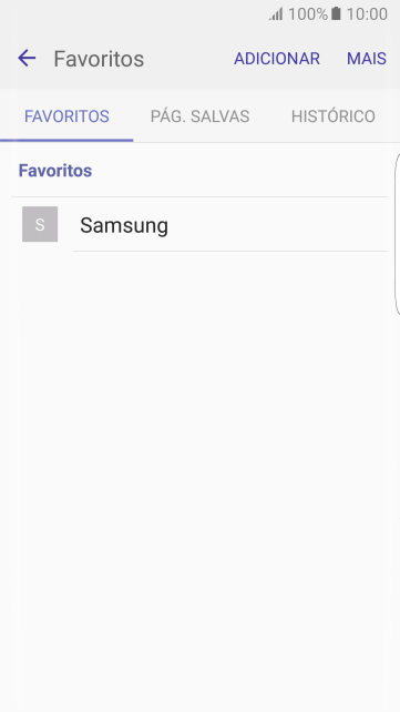 Pressione o favorito desejado. Pressione o favorito desejado.