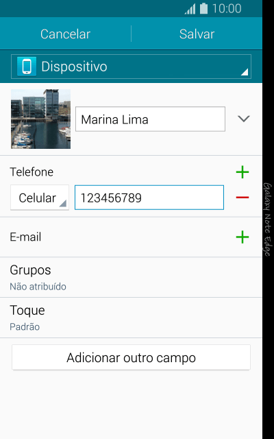 Pressione a lista suspensa ao lado do número de telefone. Pressione a lista suspensa ao lado do número de telefone.