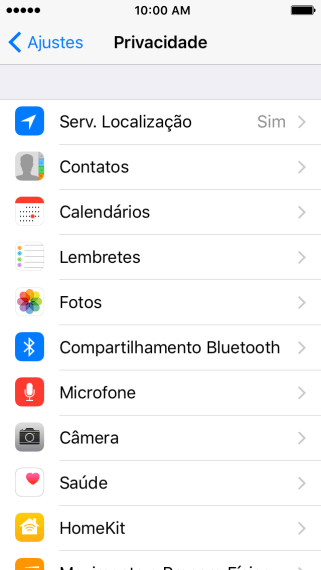 Pressione Serv. Localização. Pressione Serv. Localização.