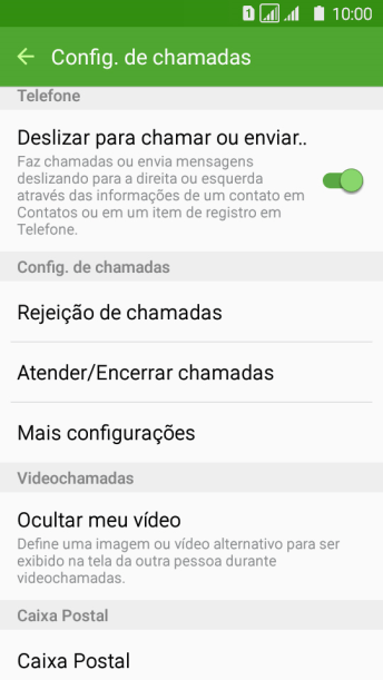 Pressione Mais configurações. Pressione Mais configurações.