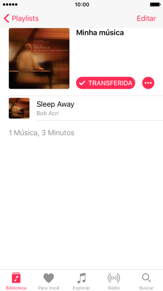 Navegue até a categoria ou lista de reprodução desejada, e pressione o arquivo de música. Navegue até a categoria ou lista de reprodução desejada, e pressione o arquivo de música.
