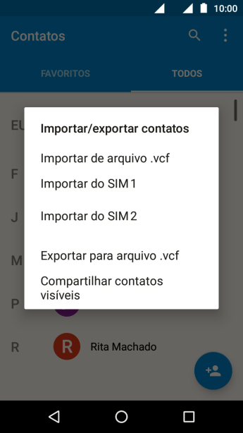 Pressione Importar do ‹SIM›. Pressione Importar do ‹SIM›.