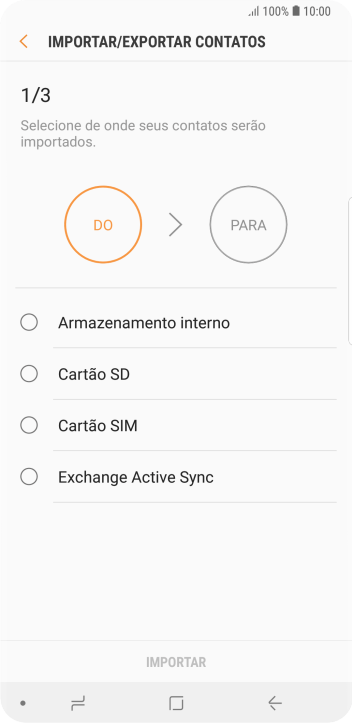 Pressione Cartão SIM. Pressione Cartão SIM.