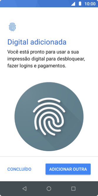 Pressione CONCLUÍDO. Pressione CONCLUÍDO.