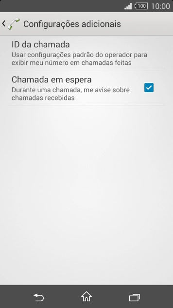 Pressione ID da chamada. Pressione ID da chamada.