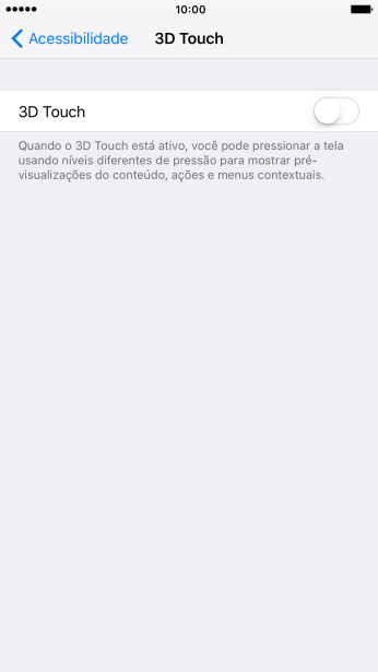 Pressione o indicador para ativar a função. Pressione o indicador para ativar a função.