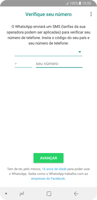Pressione a lista suspensa. Pressione a lista suspensa.