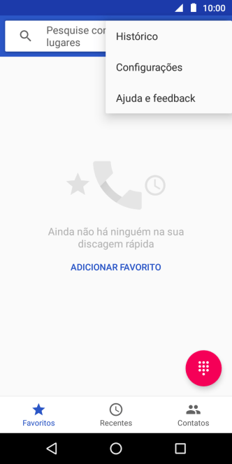 Pressione Configurações. Pressione Configurações.