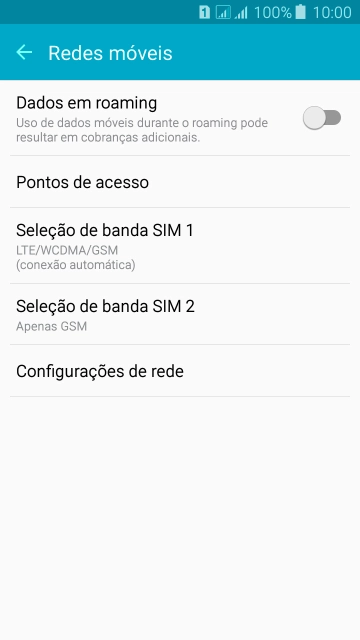 Pressione Configurações de rede. Pressione Configurações de rede.