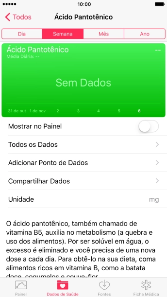 Pressione Adicionar Ponto de Dados, e siga as indicações da tela para inserir as informações desejadas. Pressione Adicionar Ponto de Dados, e siga as indicações da tela para inserir as informações desejadas.
