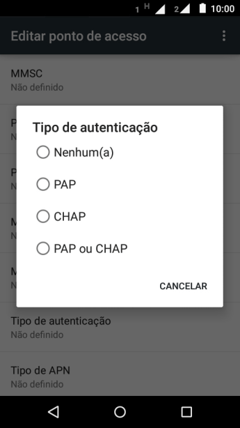 Pressione PAP ou CHAP. Pressione PAP ou CHAP.