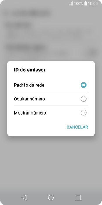 Pressione Mostrar número para ativar a identificação do seu número. Pressione Mostrar número para ativar a identificação do seu número.