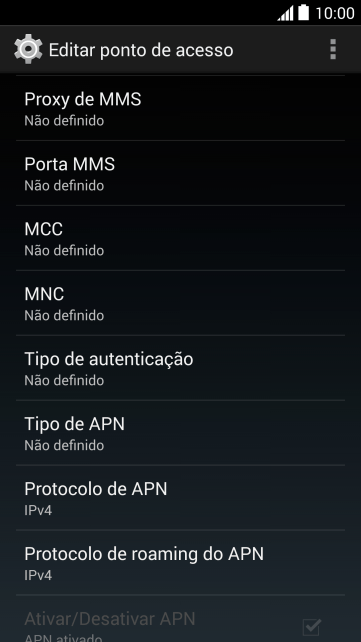 Pressione Proxy de MMS. Pressione Proxy de MMS.