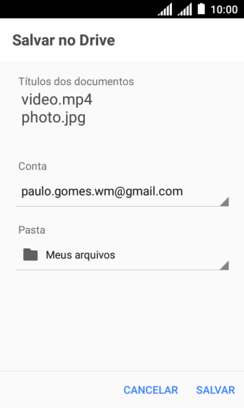 Pressione SALVAR. Pressione SALVAR.