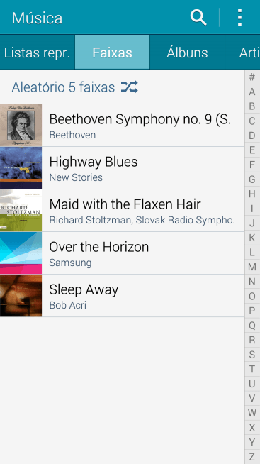 Pressione o arquivo de música desejado. Pressione o arquivo de música desejado.