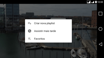 Pressione a lista de reprodução desejada. Pressione a lista de reprodução desejada.