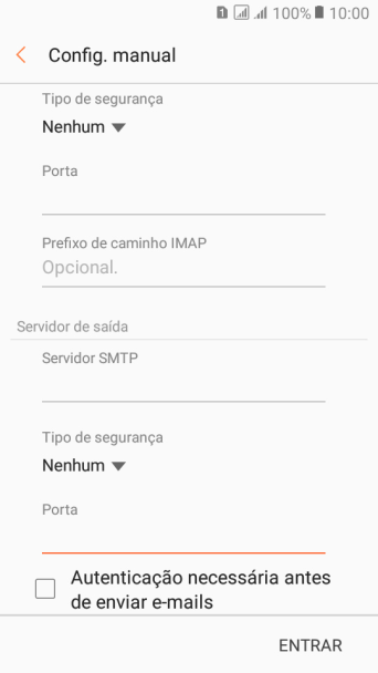 Pressione Autenticação necessária antes de enviar e-mails para ativar a função. Pressione Autenticação necessária antes de enviar e-mails para ativar a função.