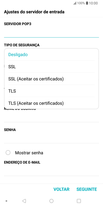 Pressione Desligado para desativar a função. Pressione Desligado para desativar a função.