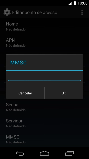 Digite http://mms.tim.br e pressione OK. Digite http://mms.tim.br e pressione OK.