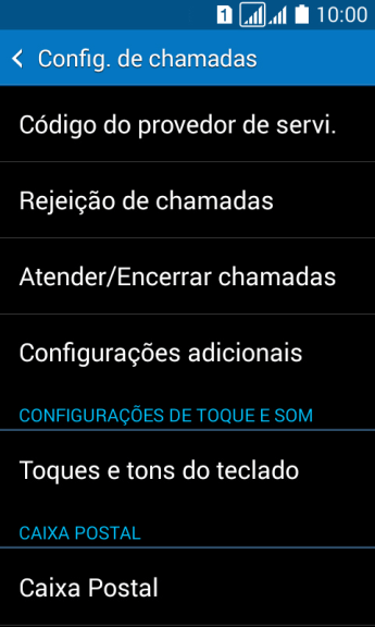 Pressione Configurações adicionais. Pressione Configurações adicionais.