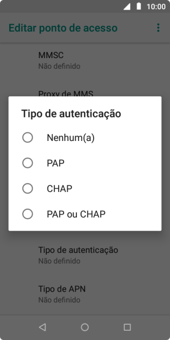 Pressione PAP ou CHAP. Pressione PAP ou CHAP.