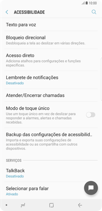 Pressione Texto para voz, e siga as indicações da tela para configurar a velocidade e o tom de voz. Pressione Texto para voz, e siga as indicações da tela para configurar a velocidade e o tom de voz.