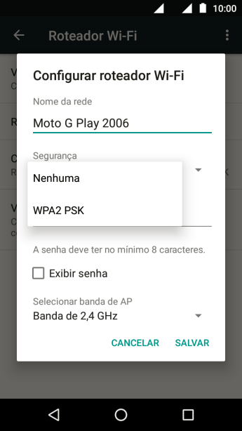 Pressione WPA2 PSK para proteger seu Roteador Wi-Fi com uma senha. Pressione WPA2 PSK para proteger seu Roteador Wi-Fi com uma senha.