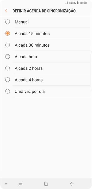 Pressione a configuração desejada. Pressione a configuração desejada.