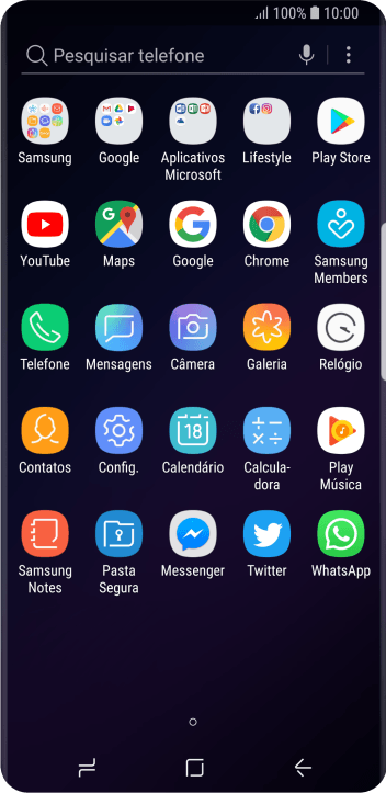 Pressione Samsung. Pressione Samsung.