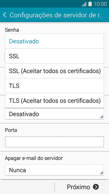Pressione Desativado para ativar ou desativar a função. Pressione Desativado para ativar ou desativar a função.