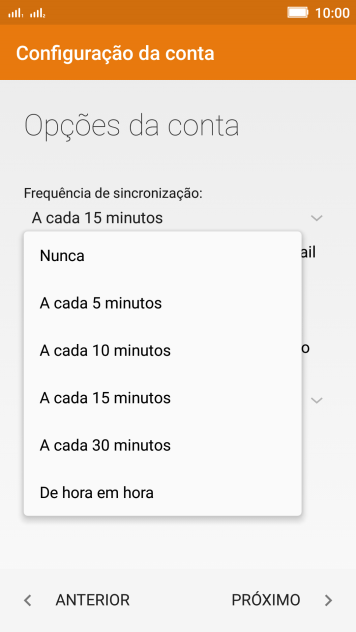 Pressione a configuração desejada. Pressione a configuração desejada.