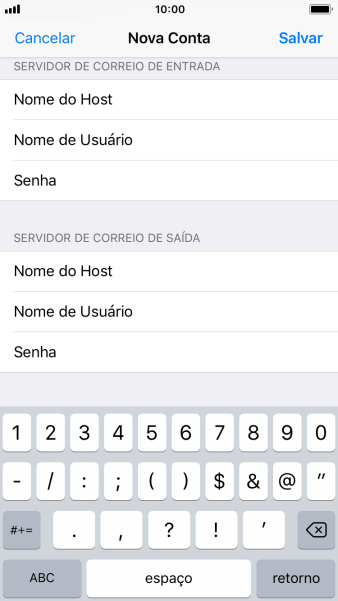 Pressione Salvar. Sua conta de e-mail agora está configurada. Se você quiser selecionar configurações adicionais de servidores de entrada e de saída, você deve seguir os seguintes passos. Pressione Salvar. Sua conta de e-mail agora está configurada. Se você quiser selecionar configurações adicionais de servidores de entrada e de saída, você deve seguir os seguintes passos.