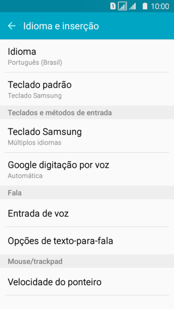 Pressione Teclado Samsung. Pressione Teclado Samsung.
