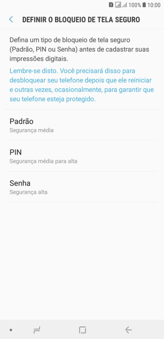 Pressione o código de bloqueio desejado, e siga as instruções da tela para criar um código extra. Pressione o código de bloqueio desejado, e siga as instruções da tela para criar um código extra.