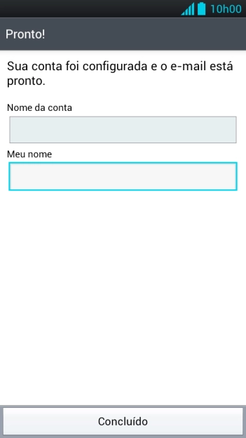 Pressione Concluído. Pressione Concluído.