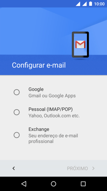 Pressione Pessoal (IMAP/POP). Pressione Pessoal (IMAP/POP).