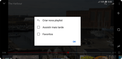 Pressione a lista de reprodução desejada. Pressione a lista de reprodução desejada.