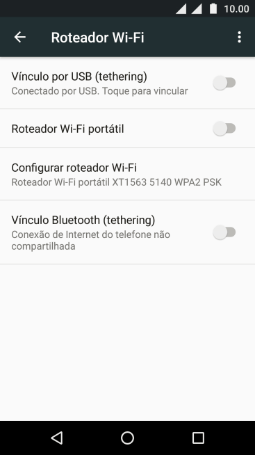 Pressione Configurar roteador Wi-Fi. Pressione Configurar roteador Wi-Fi.