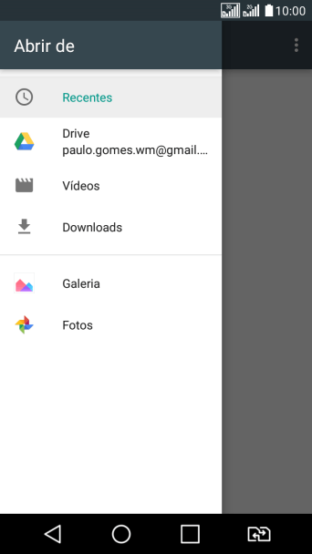 Pressione Vídeos, e navegue até a pasta desejada. Pressione Vídeos, e navegue até a pasta desejada.