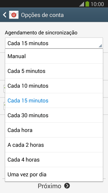 Pressione a configuração desejada. Pressione a configuração desejada.