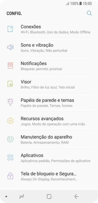 Pressione Conexões. Pressione Conexões.