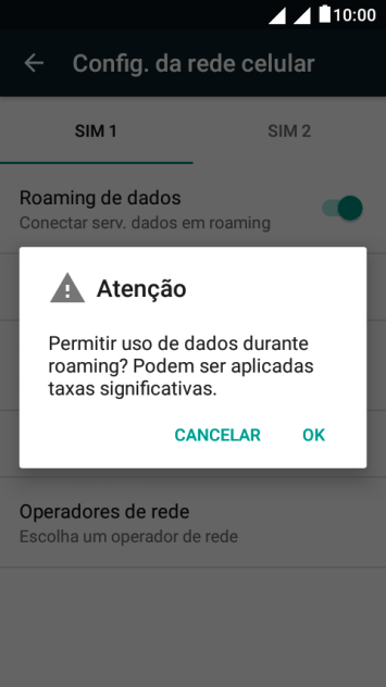 Se você quiser ativar a função, deve pressionar OK. Se você quiser ativar a função, deve pressionar OK.