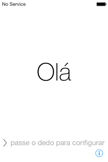 Deslize o dedo para a direita na tela. Deslize o dedo para a direita na tela.