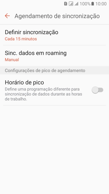 Pressione Definir sincronização. Pressione Definir sincronização.