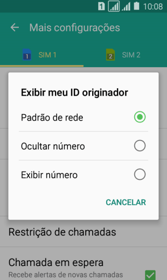Pressione Exibir número para ativar a identificação do seu número. Pressione Exibir número para ativar a identificação do seu número.