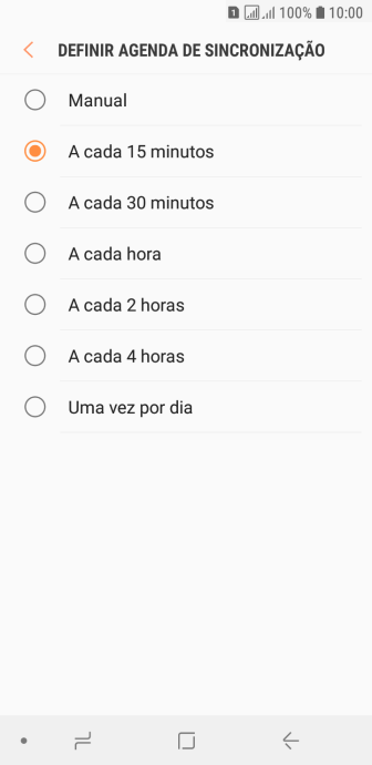 Pressione a configuração desejada. Pressione a configuração desejada.