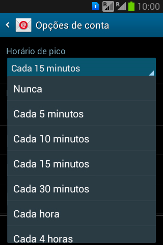 Pressione a configuração desejada. Pressione a configuração desejada.